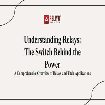 Relays: The Backbone of Electrical Control