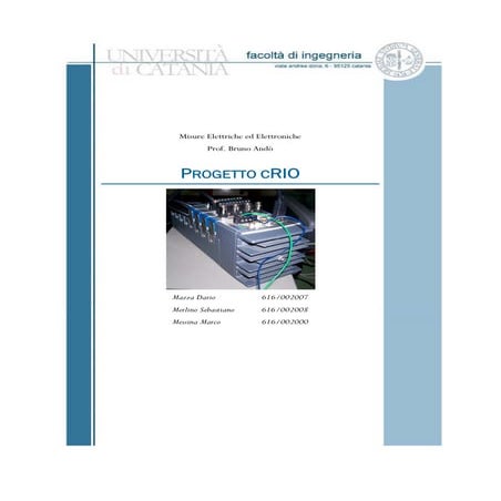 Relazione Progetto cRIO
