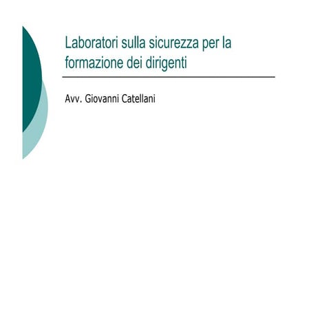 Relazioni, ruoli, responsabilità del sistema della sicurezza   parte seconda ...