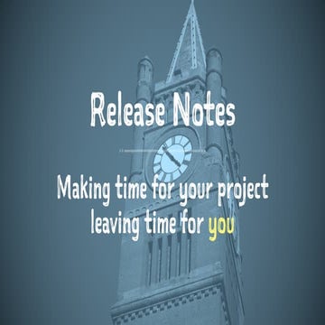 Making time for your project