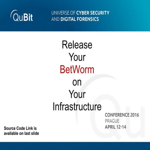 DTS Solution - Yehia Mamdouh - Release your pet worm on your infrastructure....