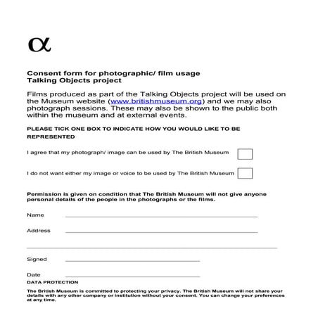 Release form