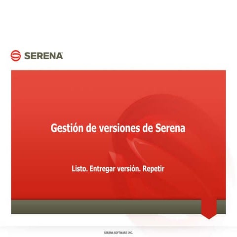 Release Management with Serena