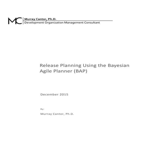 Release Planning Using BAP