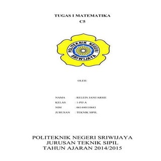 Contoh Soal Matematika Terapan
