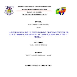 Relevancia de la cualidad de descom...