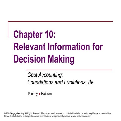 Relevant Costing | PPT