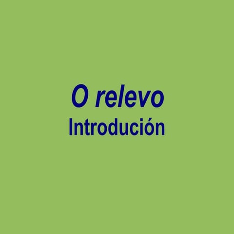 Relevo 01 intro