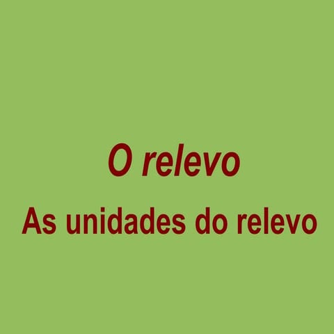 Relevo 04 unid