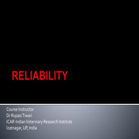 RELIABILITY.pptx
