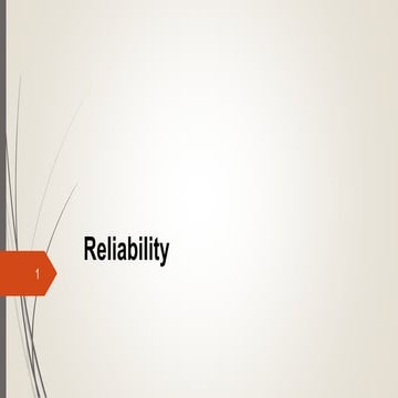 Reliability.pptx related to quality related