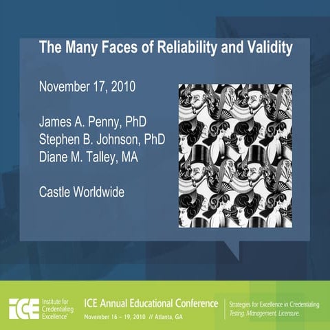 Reliability And Validity