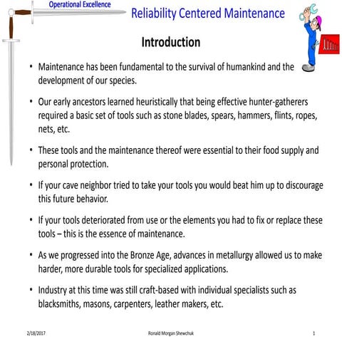 Reliability Centered Maintenance
