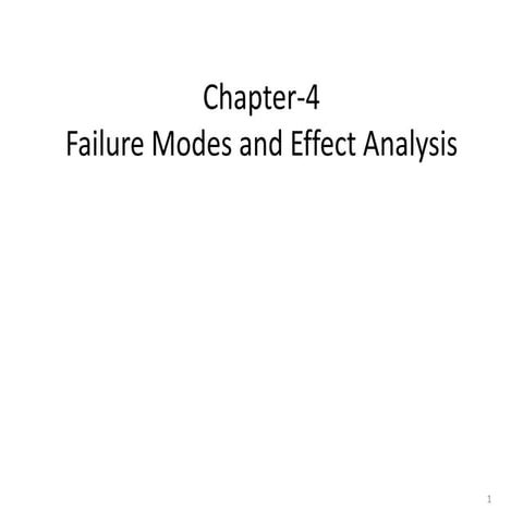 Reliability engineering chapter-4 fmea