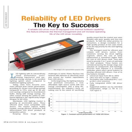 Reliability of Led drivers is the Key to Success