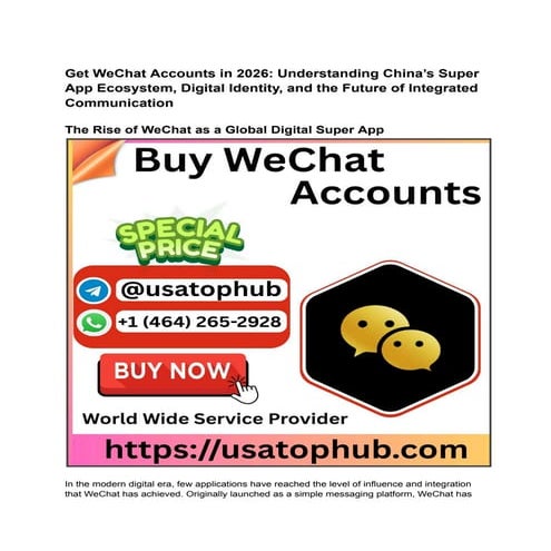 Reliable Places to Buy WeChat Accounts Online in 2026.docx