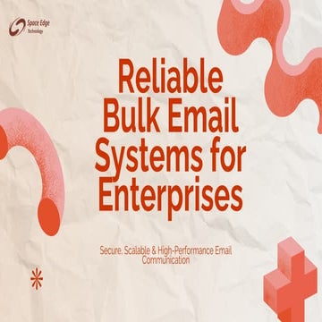5 Key Benefits of High-Performance Email Systems for Enterprises | PDF