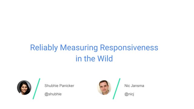 Reliably Measuring Responsiveness