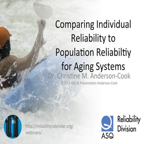 Comparing Individual Reliability to Population Reliability for Aging Systems