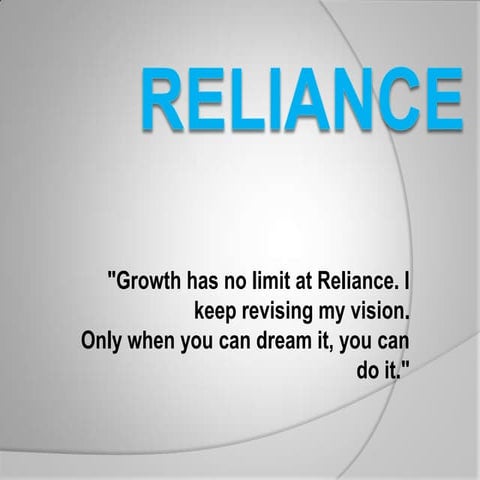 Reliance