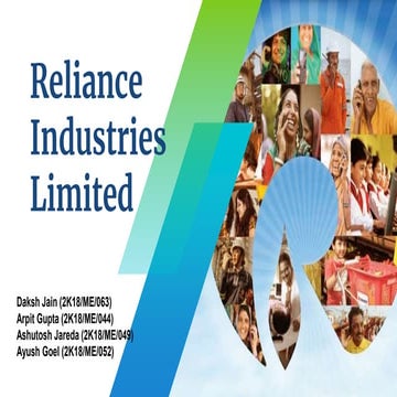 Reliance Industries Limited Company Full Presentation