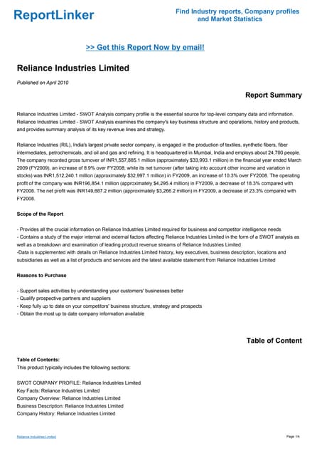 Reliance Industries Limited