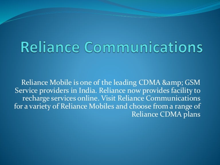 Reliance communications