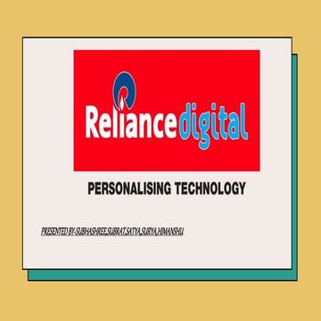 RELIANCE DIGITAL ppt presentation  .pptx