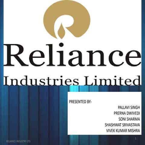 Reliance industries &amp; group of companies co. assessment