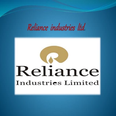 Reliance  industries  ltd main2