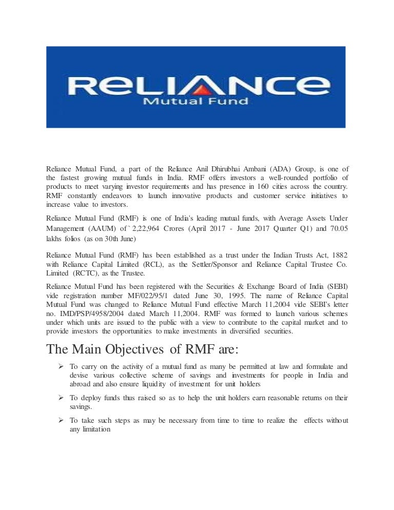 Reliance Mutual Fund