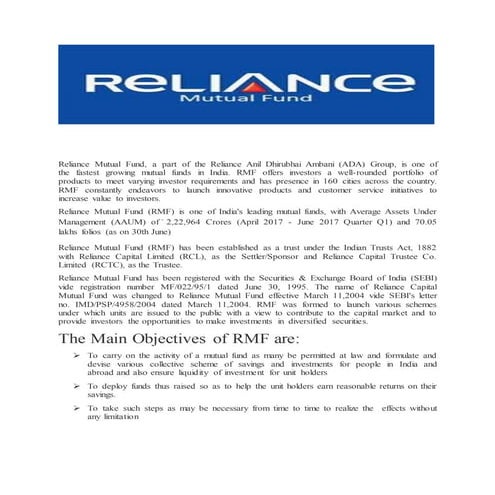 Reliance Mutual Fund