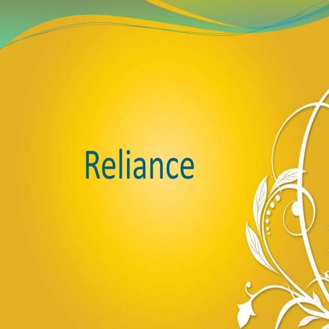 Reliance presantation | PPTX
