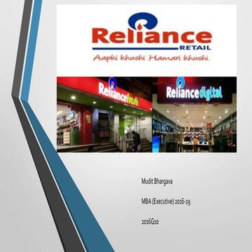 Reliance Retail - 7 P's of Marketing