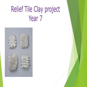 Relief tile clay project