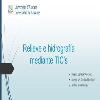 Relieve e hidrografía mediante tic’s