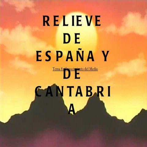 Relieve España y Cantabria