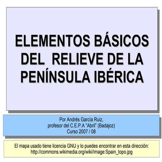 Relieve Físico de España