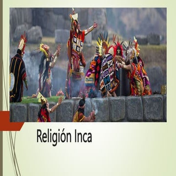 Clase de religión Inca y sus dioses, 4° básico | PPTX