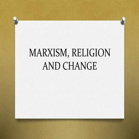 Religion and social change 2