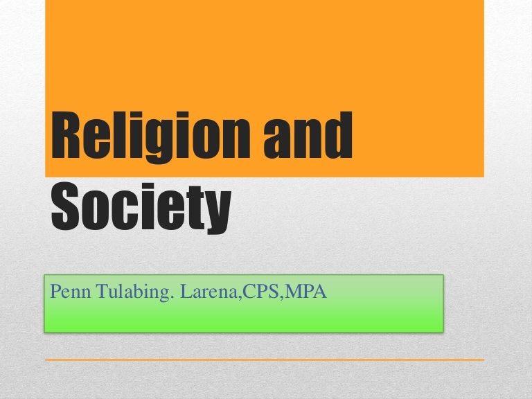 Religion and Society