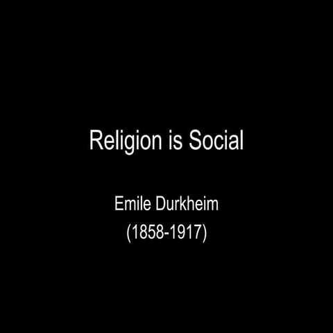 Religion is Social | PPTX