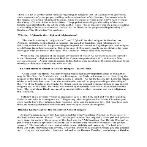 Religion of India in Ancient Time