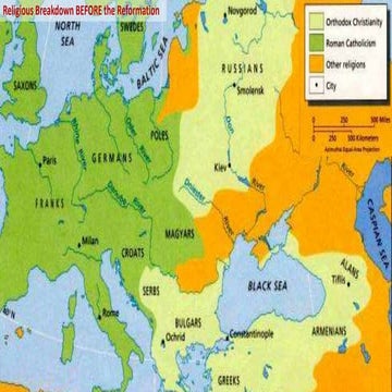 Europe Religions Map