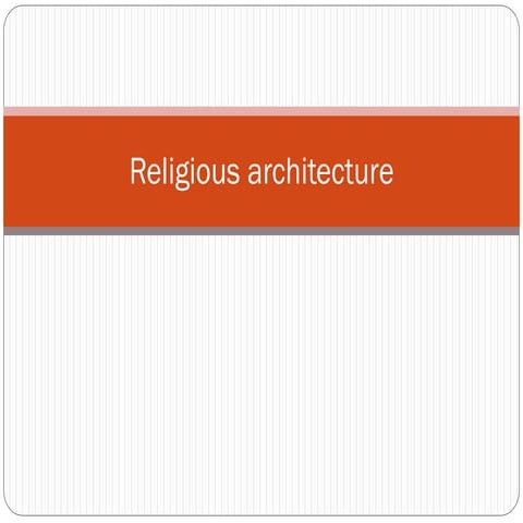 Religious architecture(iiui)