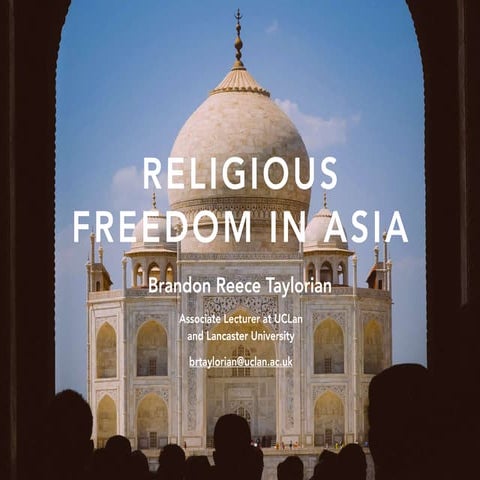 Religious Freedom in Asia (presented on 14th December 2023 at the University ...