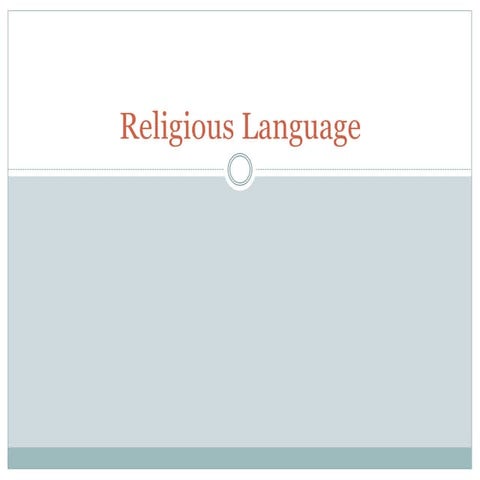 Religious language