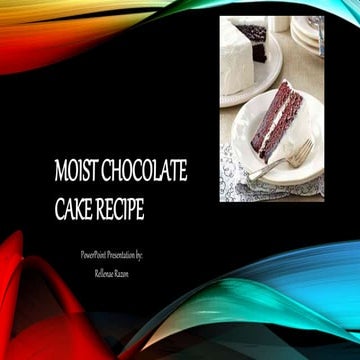 Inna's Moist Chocolate Cake Recipe