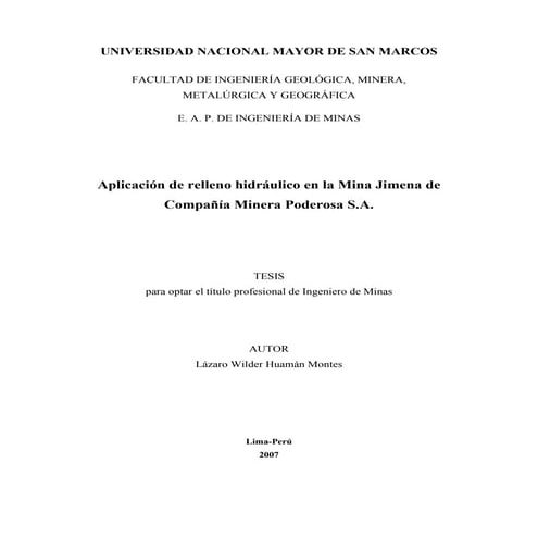 Relleno hidraulico tesis