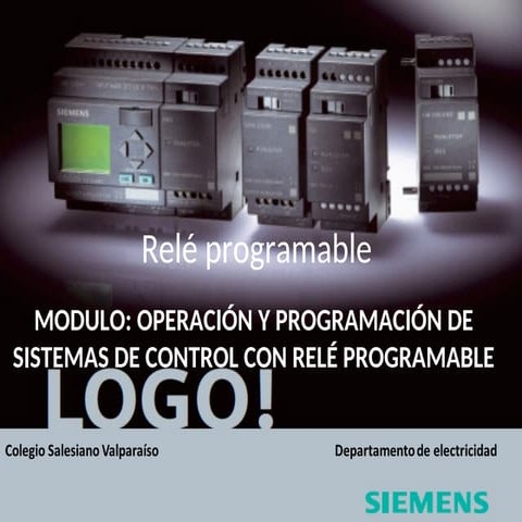 Relé programable LOGO SIEMENESS LOGOSOFT | PPT